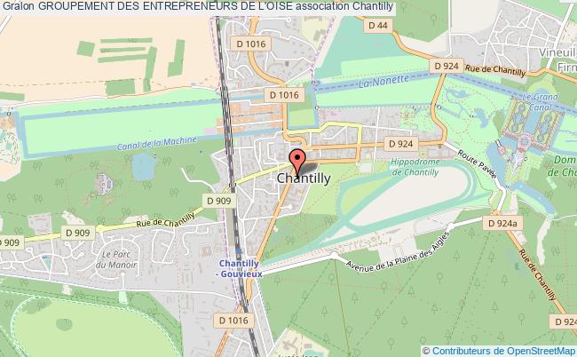 plan association Groupement Des Entrepreneurs De L'oise Chantilly