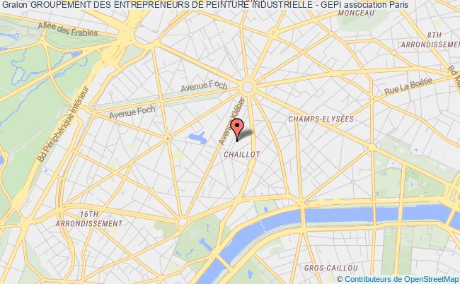 plan association Groupement Des Entrepreneurs De Peinture Industrielle - Gepi Paris