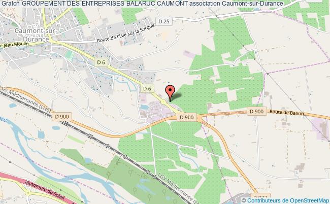 plan association Groupement Des Entreprises Balaruc Caumont Caumont-sur-Durance