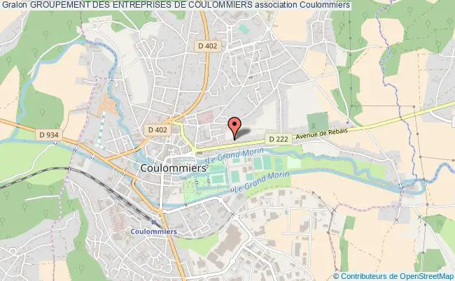 plan association Groupement Des Entreprises De Coulommiers Coulommiers