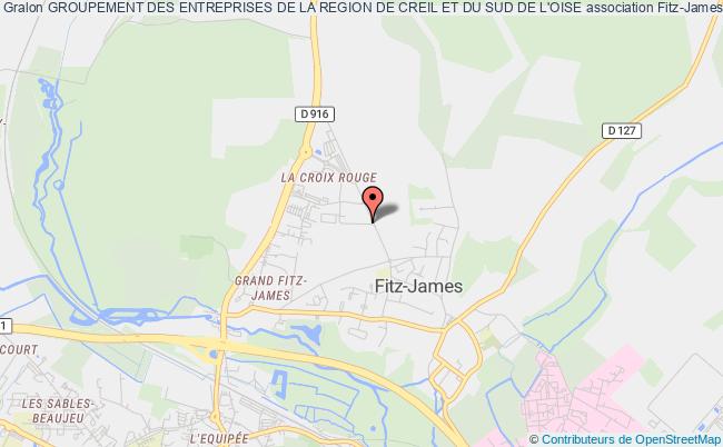 plan association Groupement Des Entreprises De La Region De Creil Et Du Sud De L'oise Fitz-James