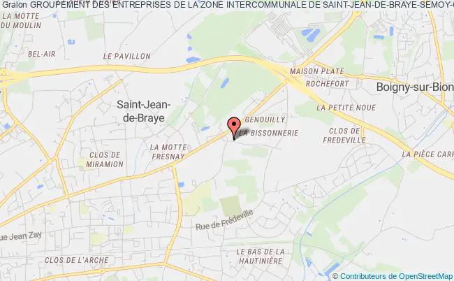 plan association Groupement Des Entreprises De La Zone Intercommunale De Saint-jean-de-braye-semoy-orleans-boigny Sur Bionne-marigny Les Usages-vennecy (gezi) Saint-Jean-de-Braye
