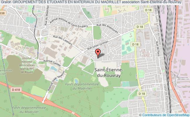 plan association Groupement Des Etudiants En Materiaux Du Madrillet Saint-Étienne-du-Rouvray