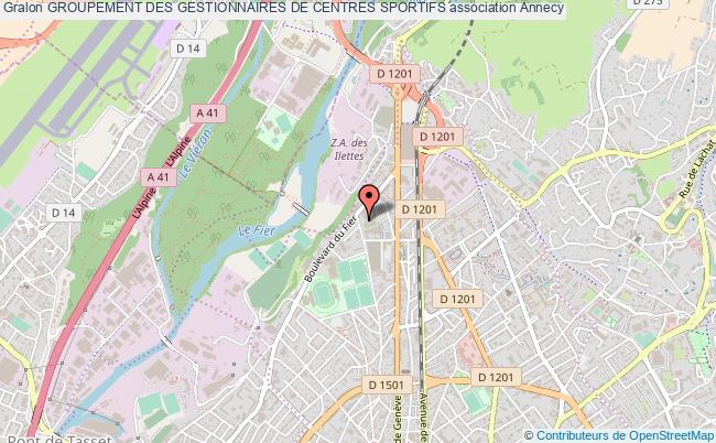 plan association Groupement Des Gestionnaires De Centres Sportifs Annecy