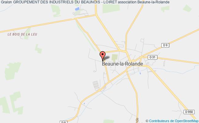 plan association Groupement Des Industriels Du Beaunois - Loiret Beaune-la-Rolande