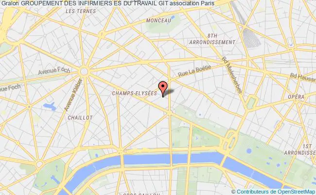 plan association Groupement Des Infirmiers Es Du Travail Git Paris