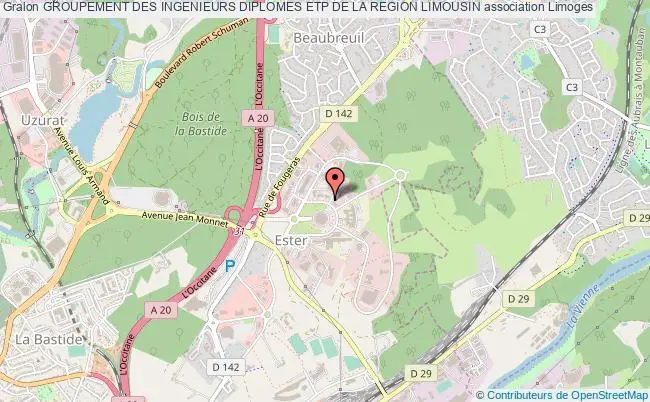 plan association Groupement Des Ingenieurs Diplomes Etp De La Region Limousin Limoges