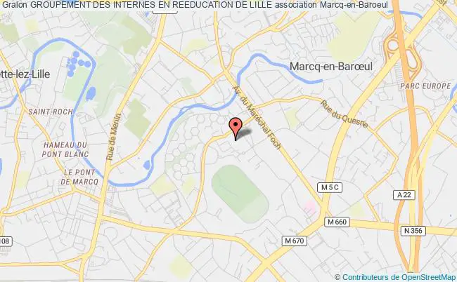 plan association Groupement Des Internes En Reeducation De Lille Marcq-en-Baroeul