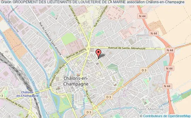 plan association Groupement Des Lieutenants De Louveterie De La Marne Châlons-en-Champagne