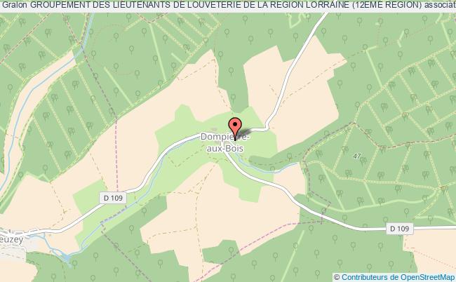 plan association Groupement Des Lieutenants De Louveterie De La Region Lorraine (12eme Region) Dompierre-aux-Bois