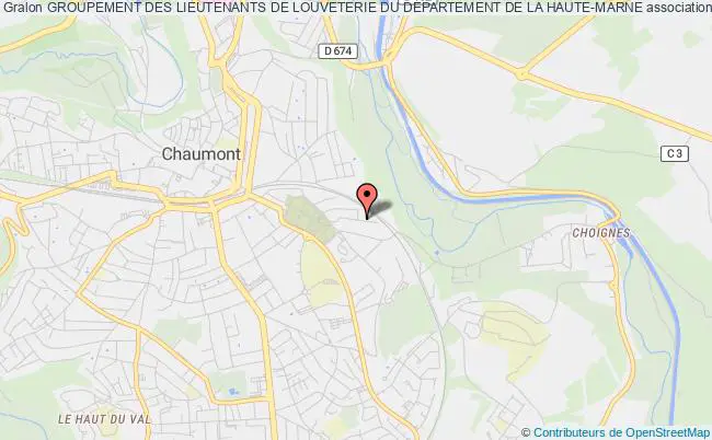 plan association Groupement Des Lieutenants De Louveterie Du Departement De La Haute-marne Chaumont