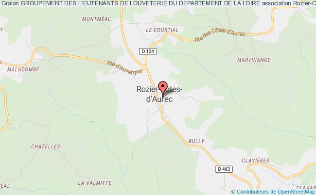 plan association Groupement Des Lieutenants De Louveterie Du Departement De La Loire Rozier-Côtes-d'Aurec