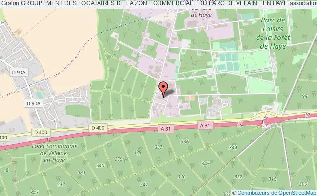 plan association Groupement Des Locataires De La Zone Commerciale Du Parc De Velaine En Haye Velaine-en-Haye