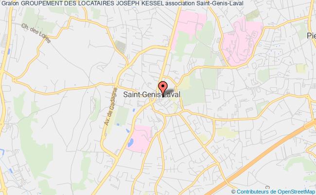 plan association Groupement Des Locataires Joseph Kessel Saint-Genis-Laval