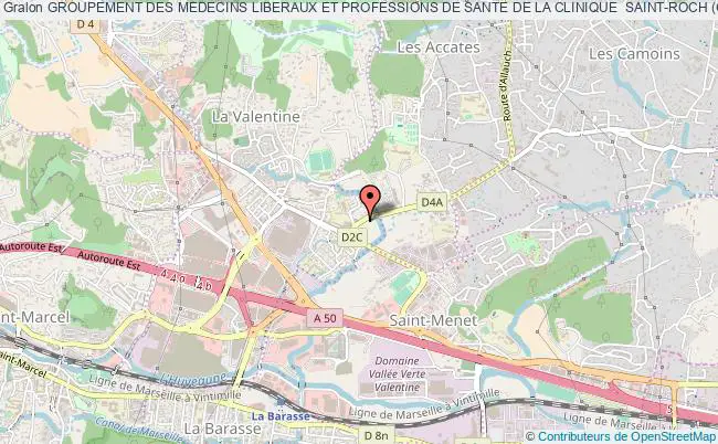 plan association Groupement Des Medecins Liberaux Et Professions De Sante De La Clinique  Saint-roch (g.m.l-s.r) Marseille