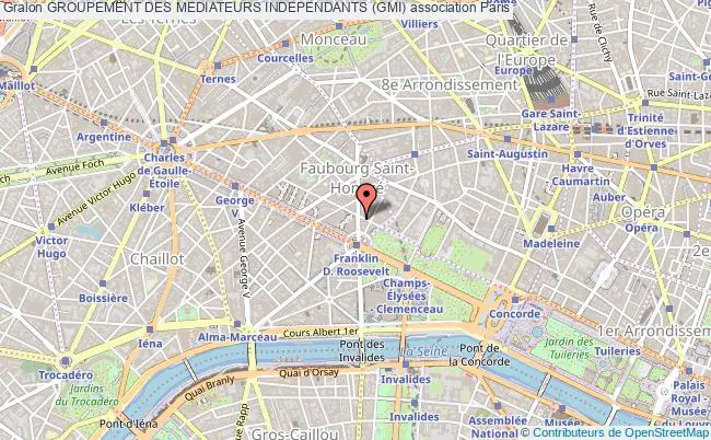 plan association Groupement Des Mediateurs Independants (gmi) Paris