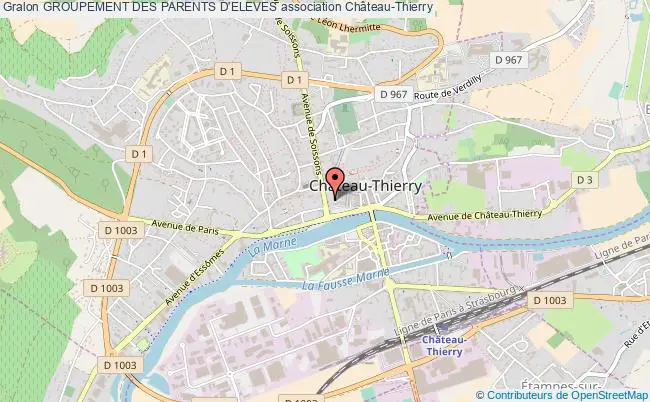 plan association Groupement Des Parents D'eleves Château-Thierry