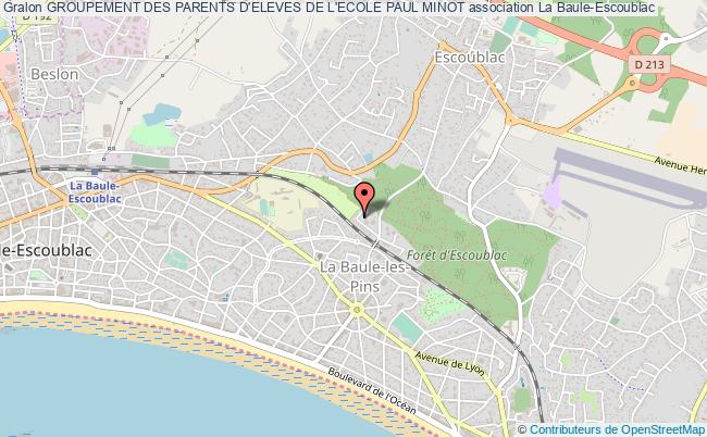 plan association Groupement Des Parents D'eleves De L'ecole Paul Minot La Baule-Escoublac