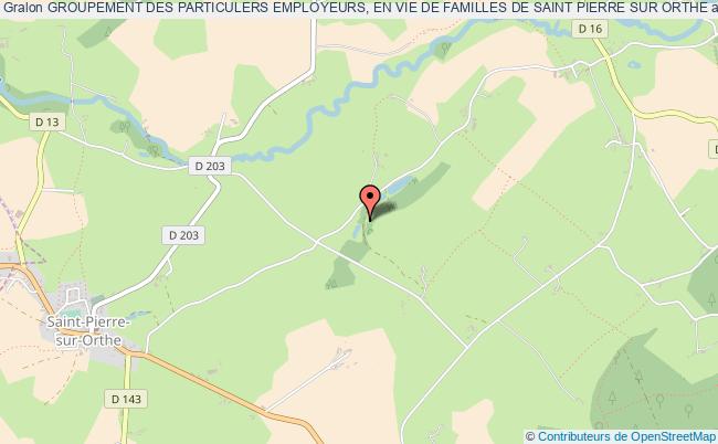 plan association Groupement Des Particulers Employeurs, En Vie De Familles De Saint Pierre Sur Orthe Saint-Pierre-sur-Orthe