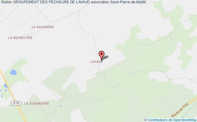 plan association Groupement Des Pecheurs De Lavaud Saint-Pierre-de-Maillé