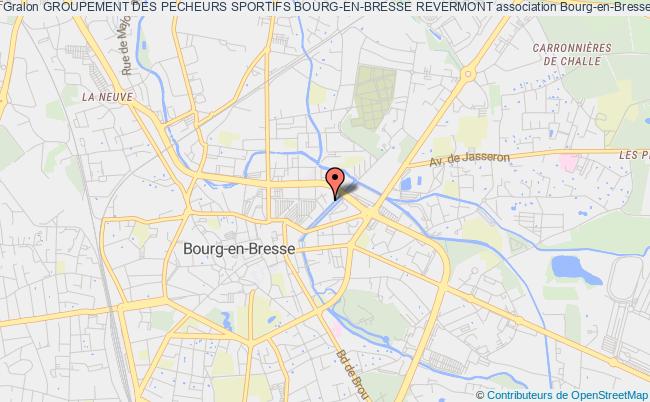 plan association Groupement Des Pecheurs Sportifs Bourg-en-bresse Revermont Bourg-en-Bresse