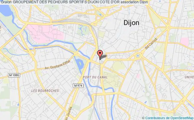 plan association Groupement Des Pecheurs Sportifs Dijon Cote D'or Dijon