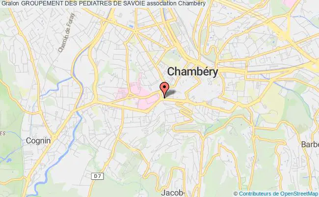 plan association Groupement Des Pediatres De Savoie Chambéry