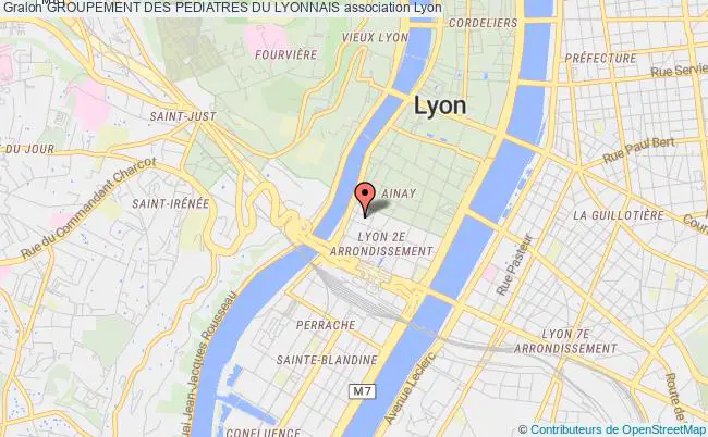 plan association Groupement Des Pediatres Du Lyonnais Lyon