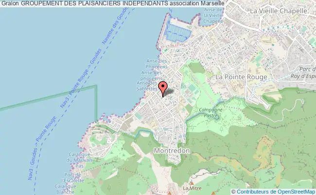 plan association Groupement Des Plaisanciers Independants Marseille