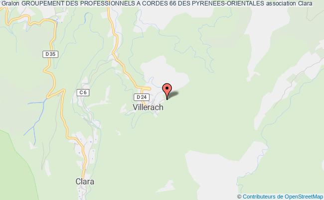 plan association Groupement Des Professionnels A Cordes 66 Des Pyrenees-orientales Clara
