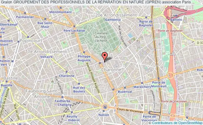 plan association Groupement Des Professionnels De La RÉparation En Nature (gpren) Paris