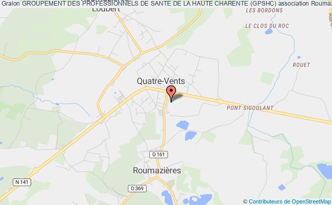 plan association Groupement Des Professionnels De Sante De La Haute Charente (gpshc) Roumazières-Loubert
