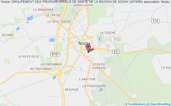 plan association Groupement Des Professionnels De Sante De La Region De Nozay (gpsrn) Nozay