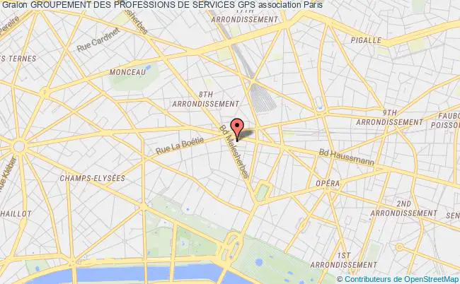 plan association Groupement Des Professions De Services Gps PARIS