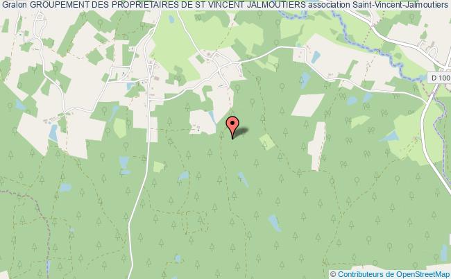 plan association Groupement Des Proprietaires De St Vincent Jalmoutiers Saint-Vincent-Jalmoutiers