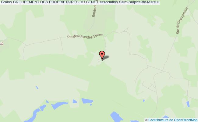 plan association Groupement Des Proprietaires Du Genet Mareuil en Périgord