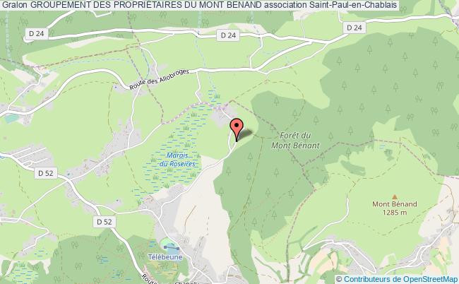 plan association Groupement Des PropriÉtaires Du Mont Benand Saint-Paul-en-Chablais