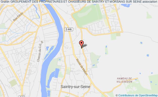 plan association Groupement Des Proprietaires Et Chasseurs De Saintry Et Morsang Sur Seine Saintry-sur-Seine