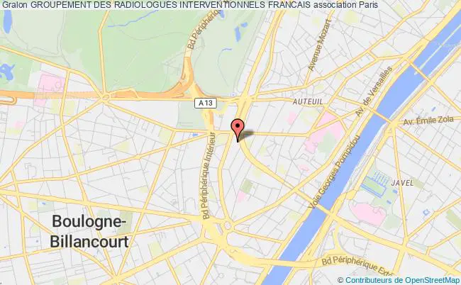 plan association Groupement Des Radiologues Interventionnels Francais Paris