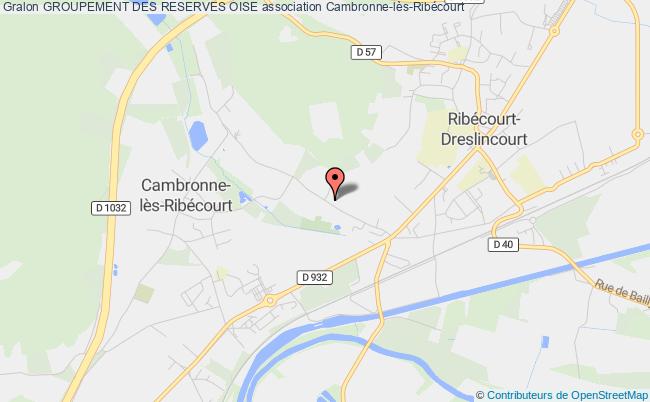 plan association Groupement Des Reserves Oise Cambronne-lès-Ribécourt