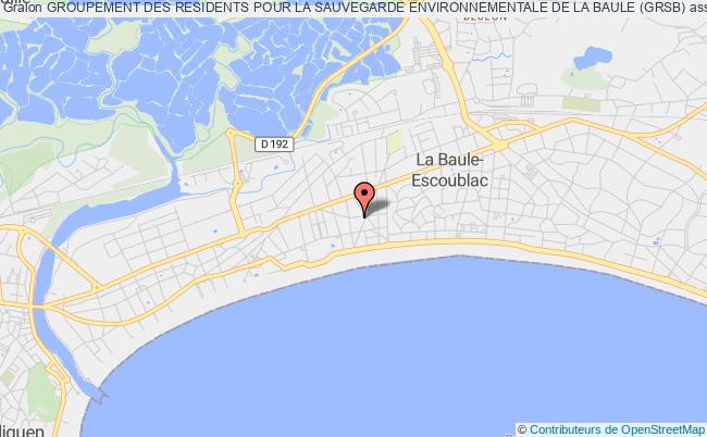 plan association Groupement Des Residents Pour La Sauvegarde Environnementale De La Baule (grsb) La Baule-Escoublac