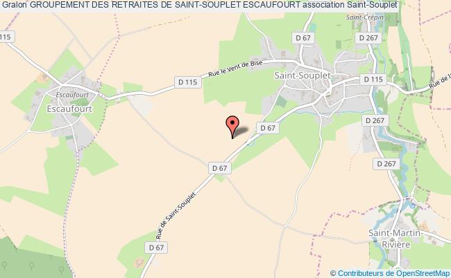 plan association Groupement Des Retraites De Saint-souplet Escaufourt Saint-Souplet