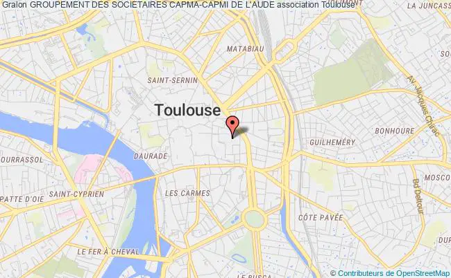 plan association Groupement Des Societaires Capma-capmi De L'aude Toulouse