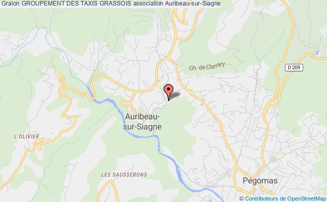 plan association Groupement Des Taxis Grassois Auribeau-sur-Siagne
