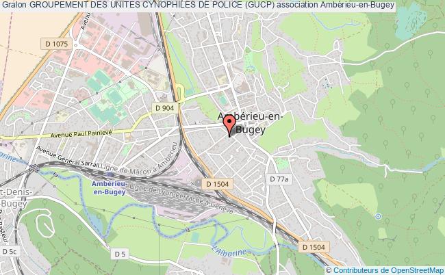 plan association Groupement Des Unites Cynophiles De Police (gucp) Ambérieu-en-Bugey