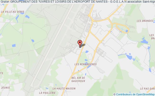 plan association Groupement Des ?uvres Et Loisirs De L'aÉroport De Nantes - G.o.e.l.a.n Saint-Aignan-Grandlieu