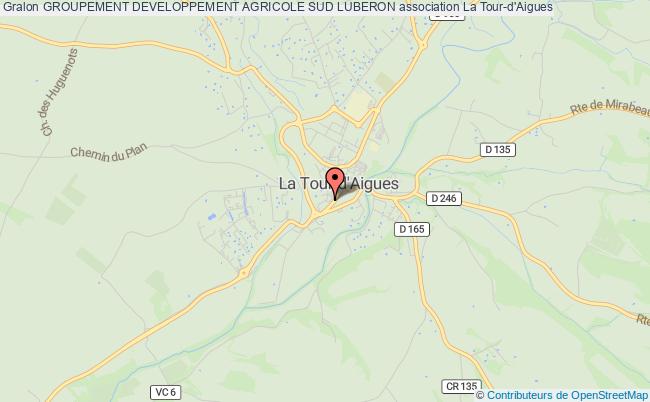 plan association Groupement Developpement Agricole Sud Luberon La    Tour-d'Aigues