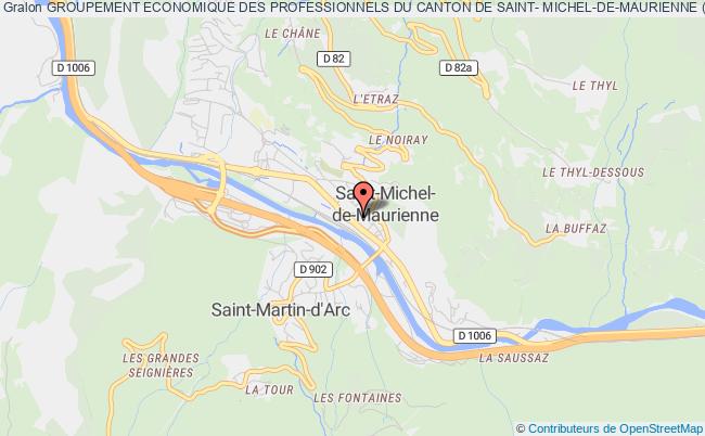 plan association Groupement Economique Des Professionnels Du Canton De Saint- Michel-de-maurienne (gepro) Saint-Michel-de-Maurienne