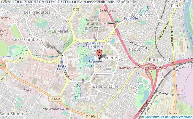 plan association Groupement Employeur Toulousain Toulouse