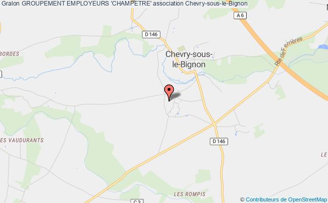 plan association Groupement Employeurs 'champetre' Chevry-sous-le-Bignon